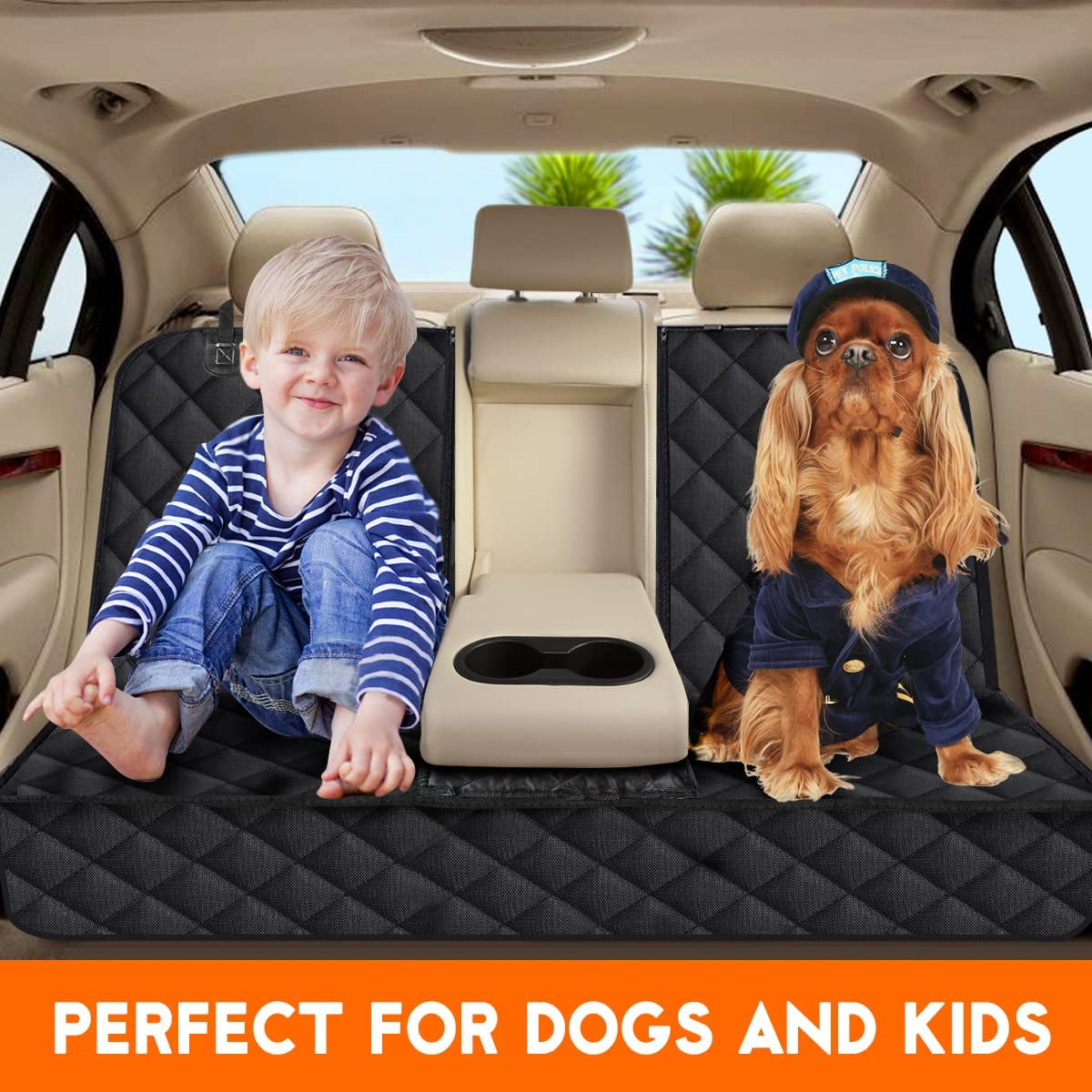 Couvre sièges de voiture pour chiens et enfants 