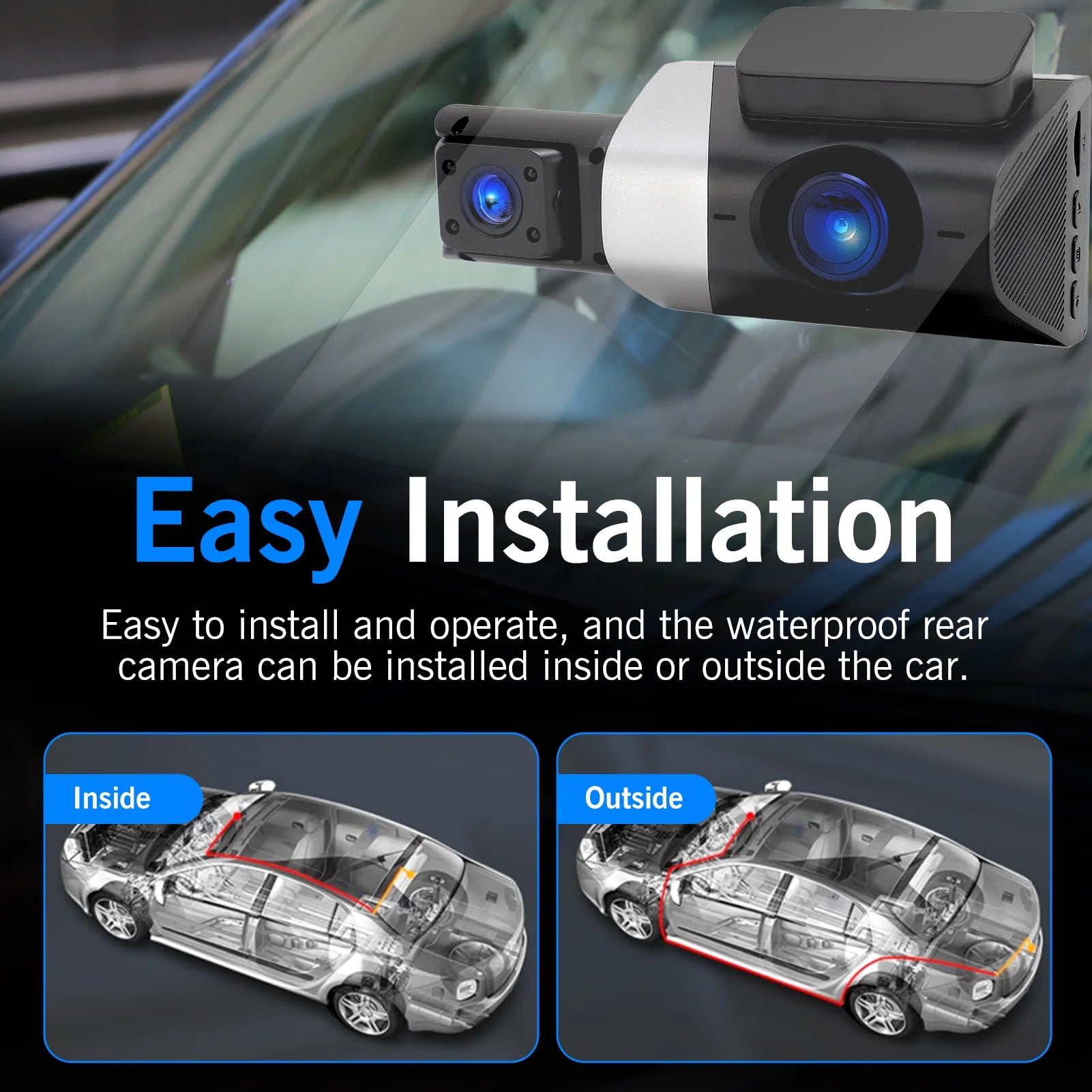 DashCam Avant et Arrière 1080px