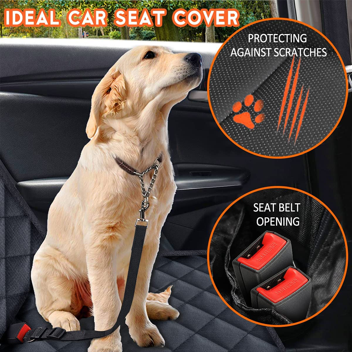 Couvre sièges de voiture pour chiens et enfants 